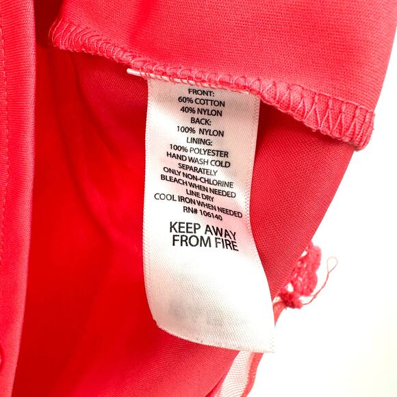 Artisan NY Size XL‎ Blouse Red Sleeveless Tank Lace Overlay Work Formal Business - Picture 5 of 5